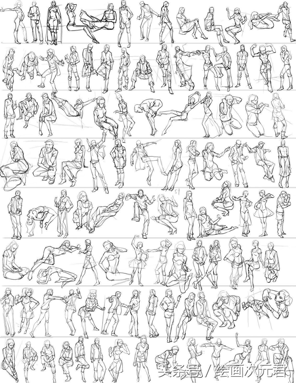 画好的人体结构画法,人体结构与动态基础教程