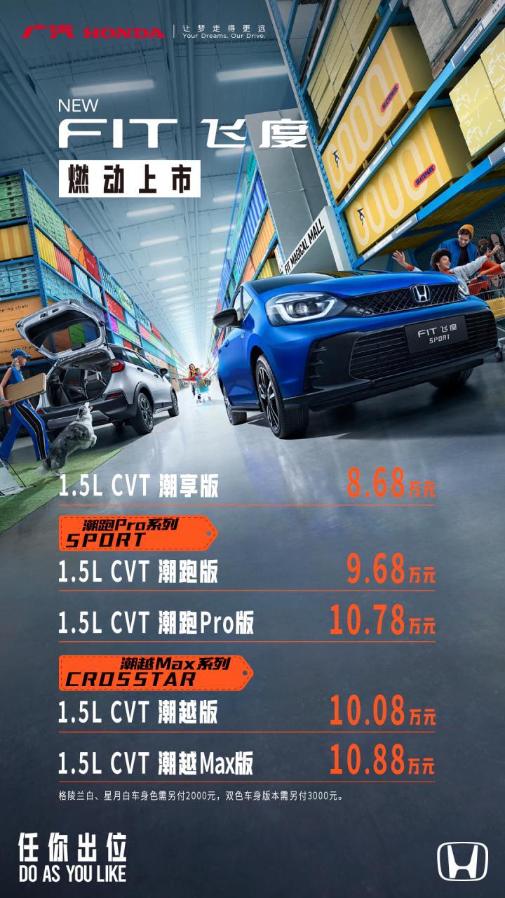 全新本田飞度9.68万配置,配置高端新飞度