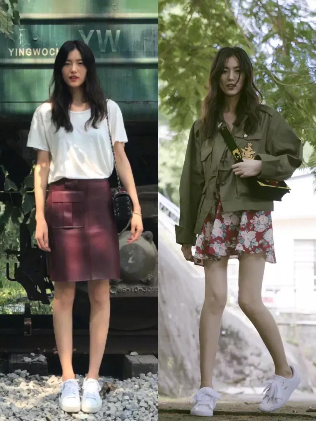 天气回暖怎么穿?裙子+运动鞋是时尚人群中热度最高的搭配法则