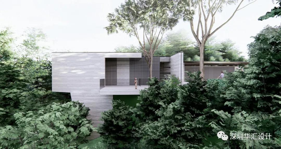 深圳莲花山公园展示中心——糅合自然与陈列的墙/深圳华汇设计