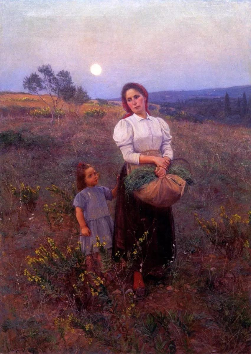 芬兰艺术家唯美人物油画,芬兰女性艺术家