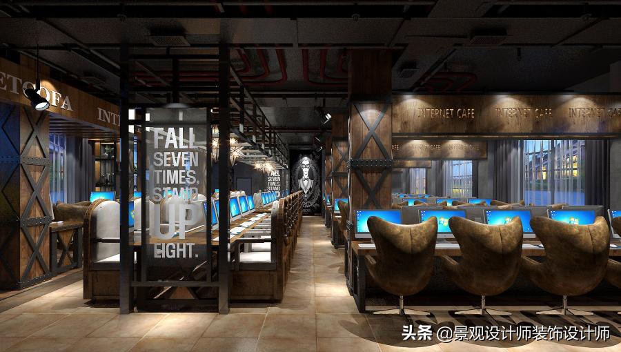 网咖设计效果图,网咖设计图哪找