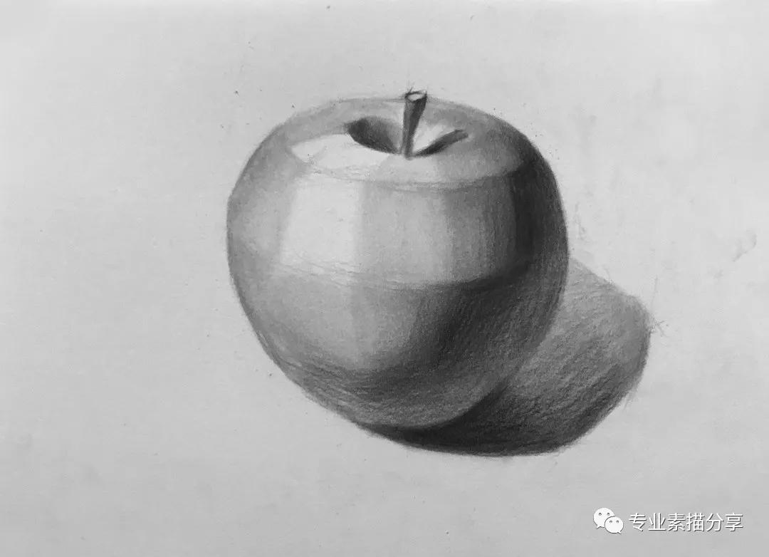 静物苹果和梨画法,静物苹果画教程