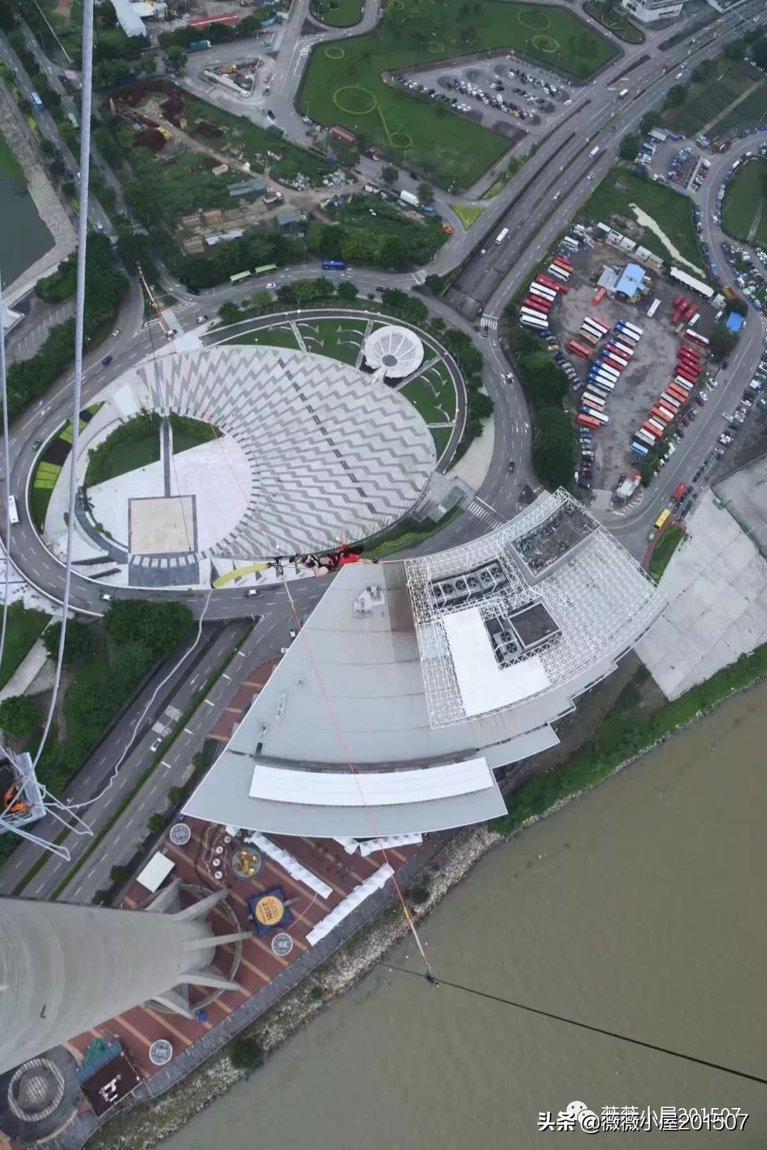 澳门233米高空真实蹦极,澳门旅游塔蹦极跳最高多少米