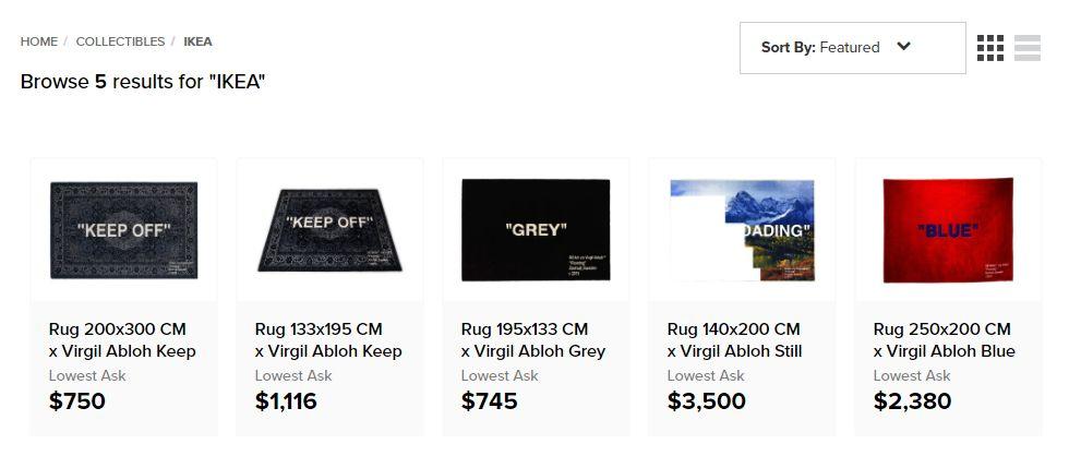 宜家xVirgil预警！种类超多，这次的草地地毯也能破W吗？