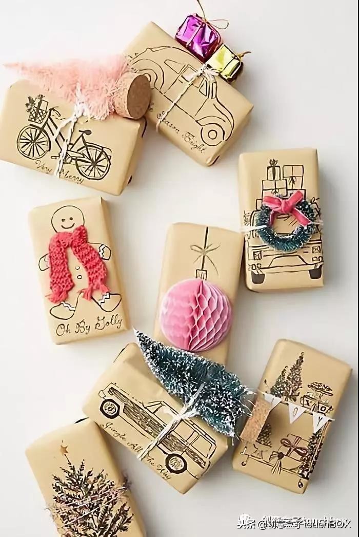 礼物包装教程不用双面胶,六个礼物包装的小技巧