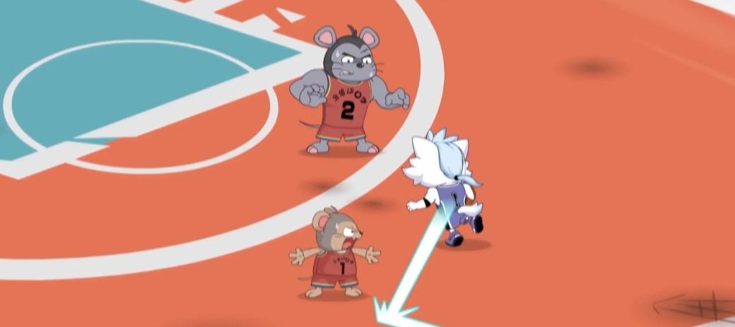 《喜羊羊与灰太狼》筐出胜利出现低级的穿帮镜头,球胜狼变灰色了