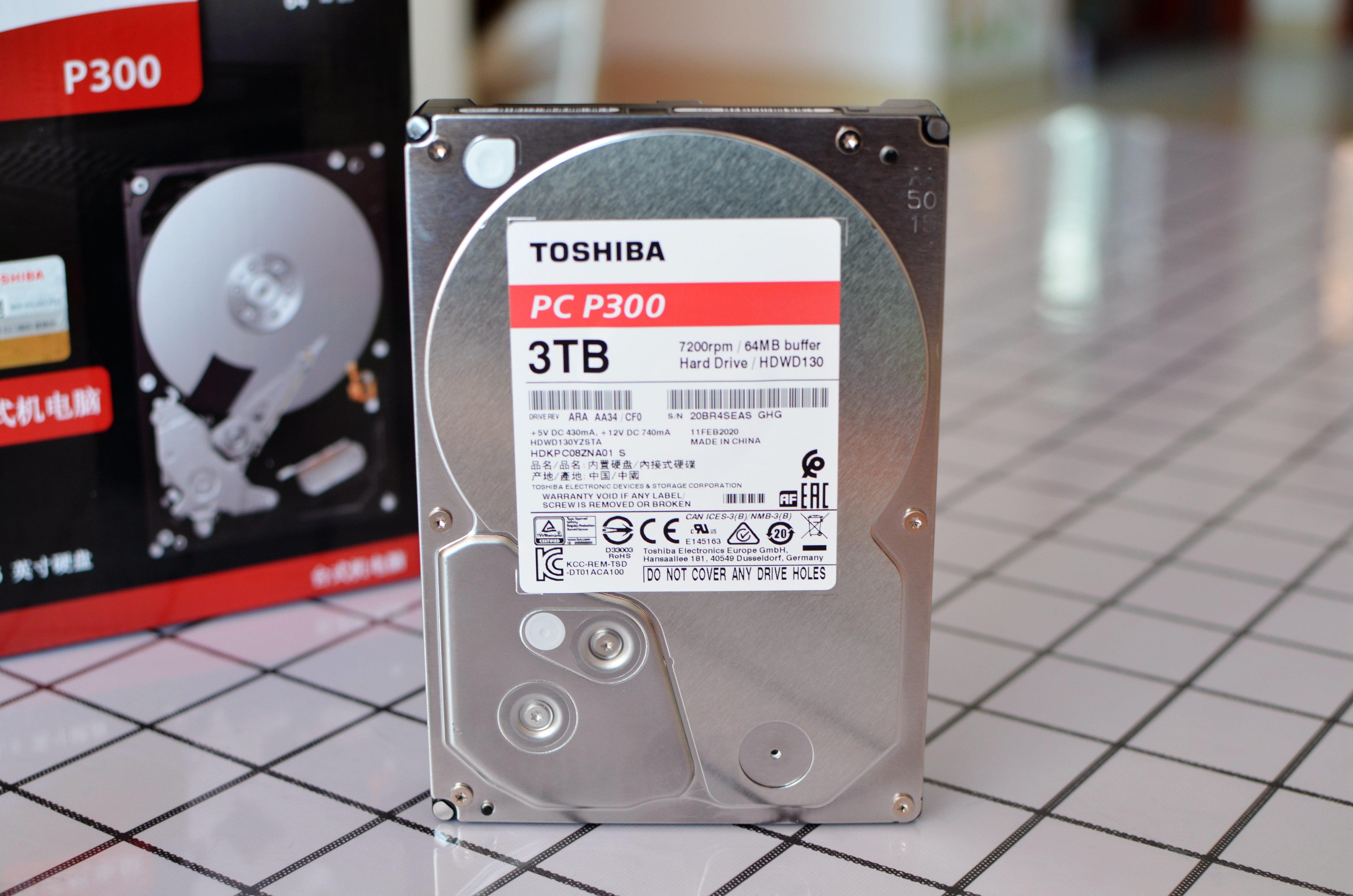 东芝p300系列3tb机械硬盘拆解,东芝p300pmr