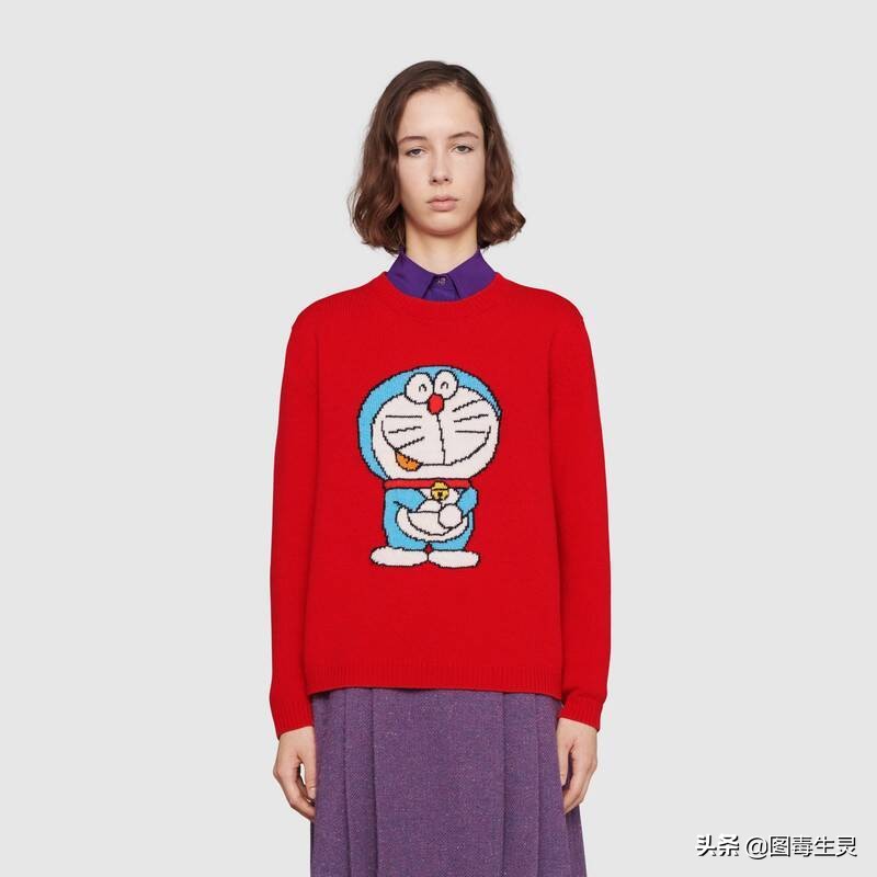 蓝胖子哆啦a梦的图片,哆啦a梦古驰联名蓝胖子