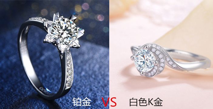 白色k金和铂金什么区别,白色k金和铂金的区别