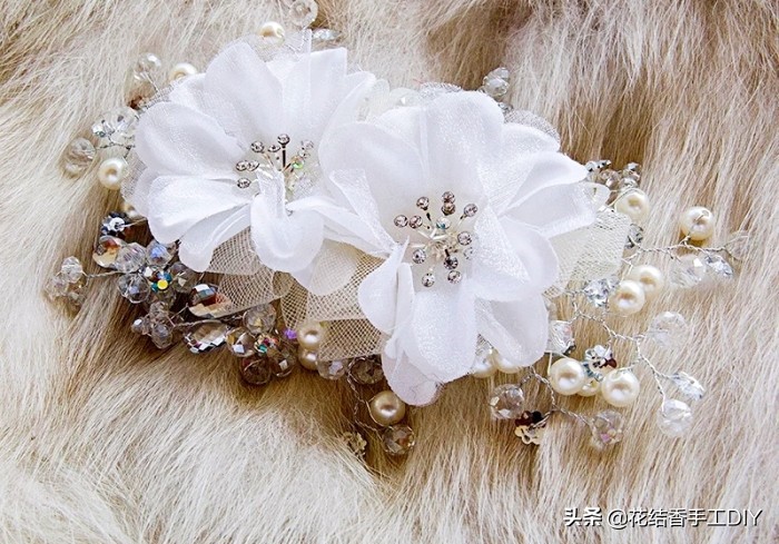 小敏钩针发夹发饰图解,鸭嘴夹钩针发夹发饰图解