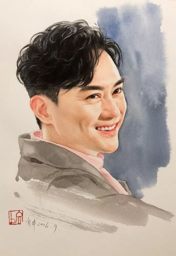 比起打印画，美院毕业的他，笔下这种彩铅水彩画才好看哭了~