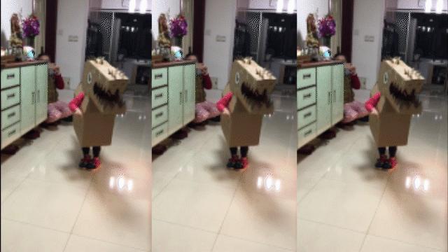 手工恐龙纸箱制作方法简单视频,抖音恐龙纸箱diy手工