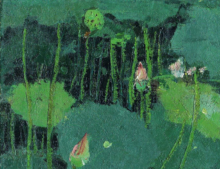 吴冠中油画50幅,吴冠中的三幅画