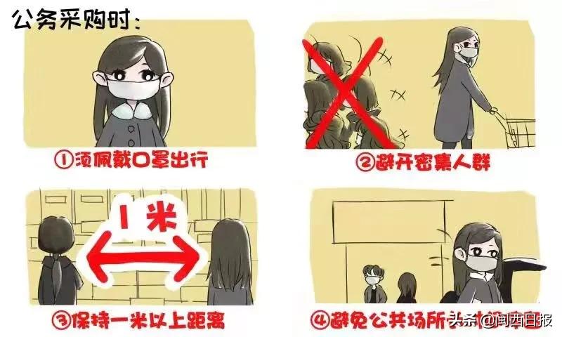 预防新型冠状病毒的漫画简单的,抗击新型冠状病毒肺炎漫画