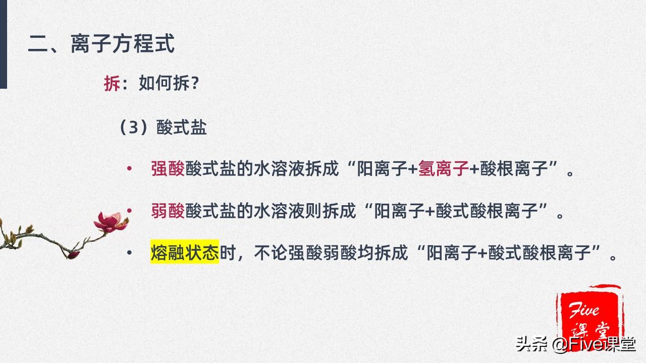高中化学易错点之离子方程式,高中化学必记离子反应