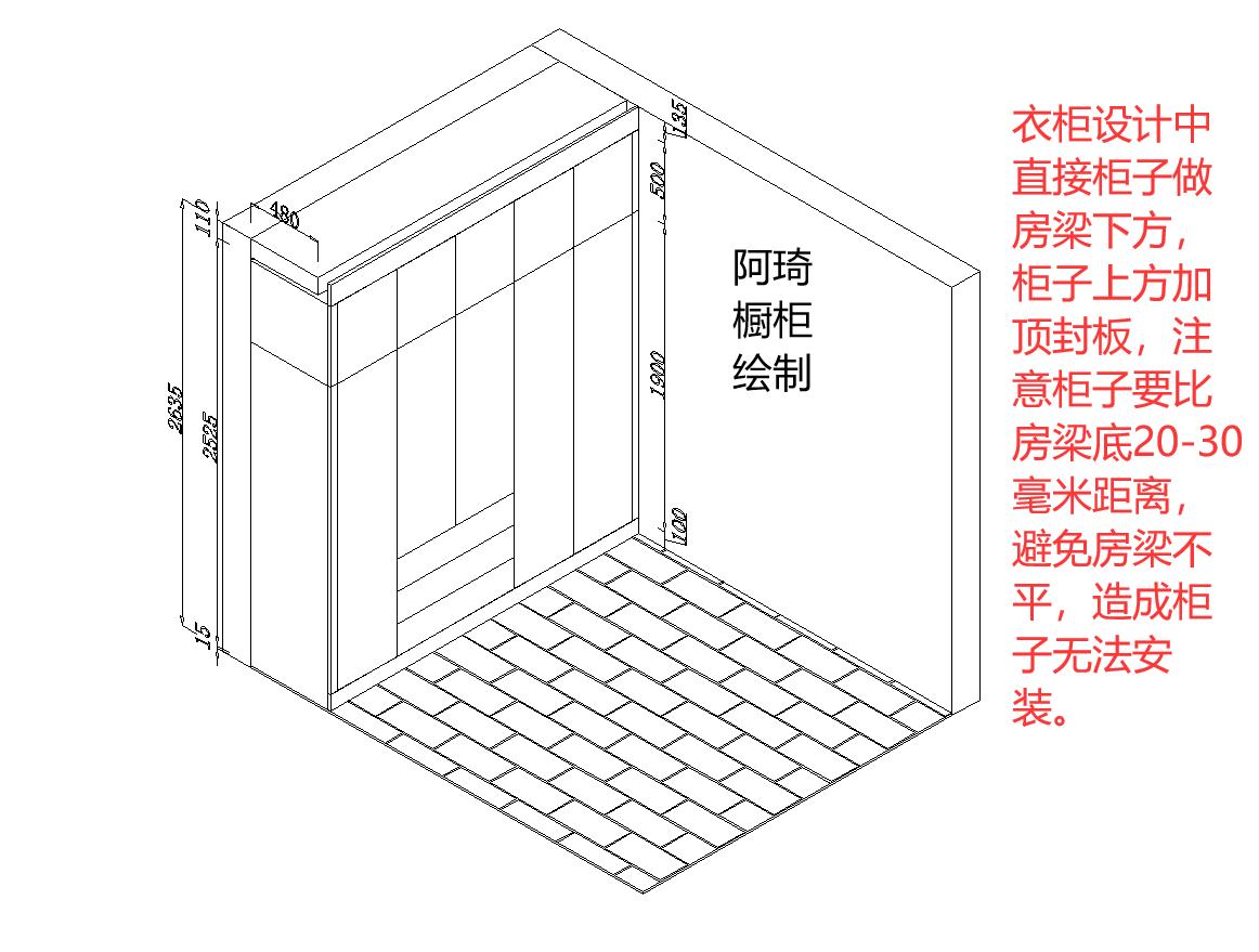 房梁装修设计,全屋定制有梁怎么做柜子