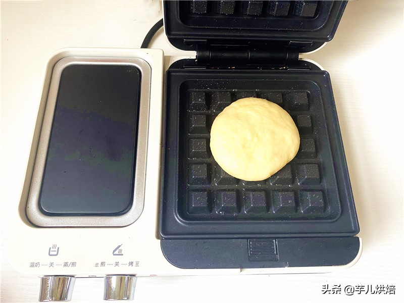 不用烤箱做华夫饼,不用模具机器自制华夫饼