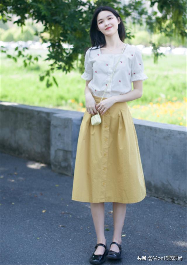 夏天高腰裙遮肚子高级感,高腰包臀修身裙显瘦搭配