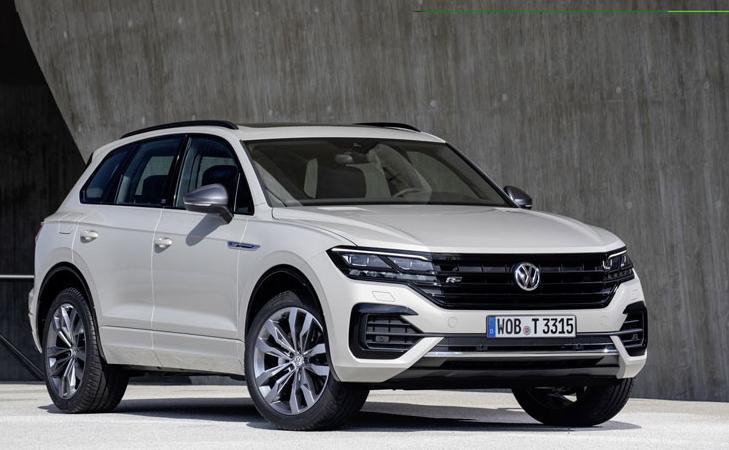 2019款大众途锐灯光展示,大众途锐激光大灯展示