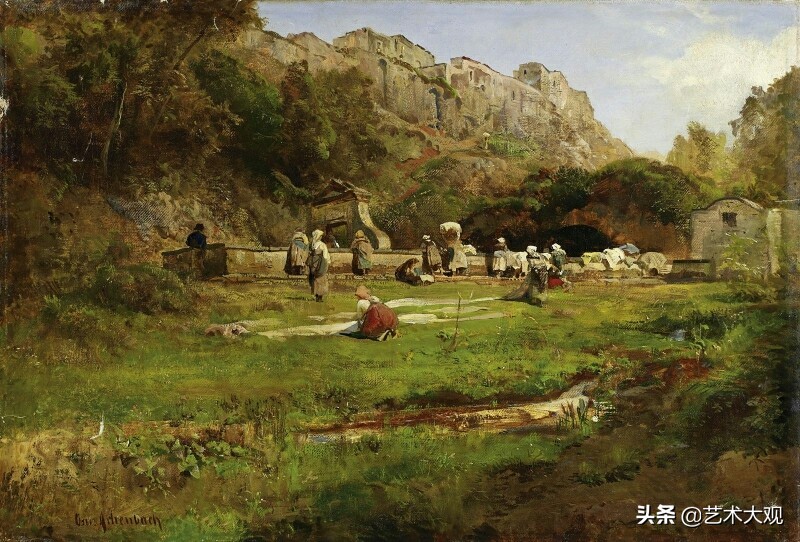 芬兰大师古典风景油画作品欣赏,顶级的欧洲午后阳光风景油画