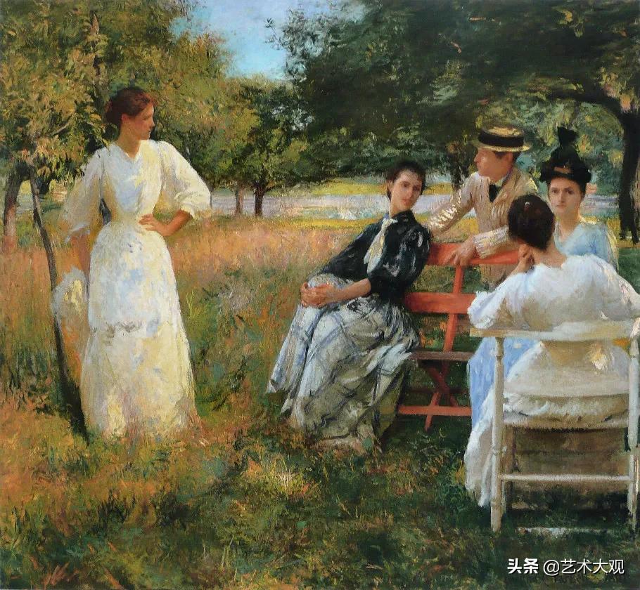 美国艺术家经典油画欣赏,美国女画家风景油画欣赏