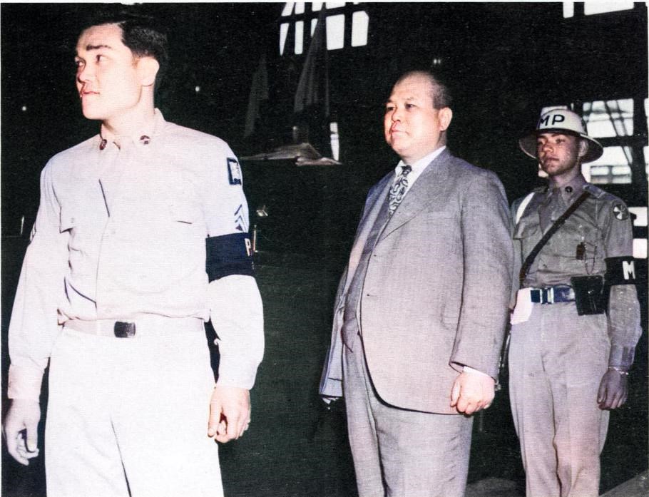 战犯老照片,处决日本七大战犯影像