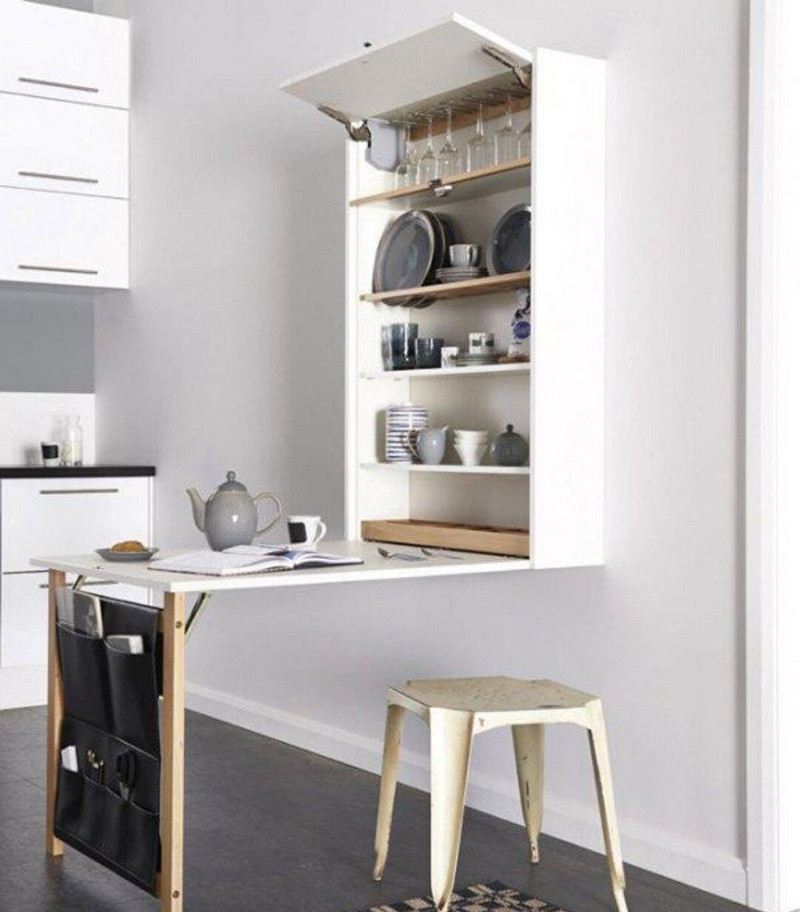 小户型用折叠家具是将就？这些创意折叠家具却让小户型高级感十足