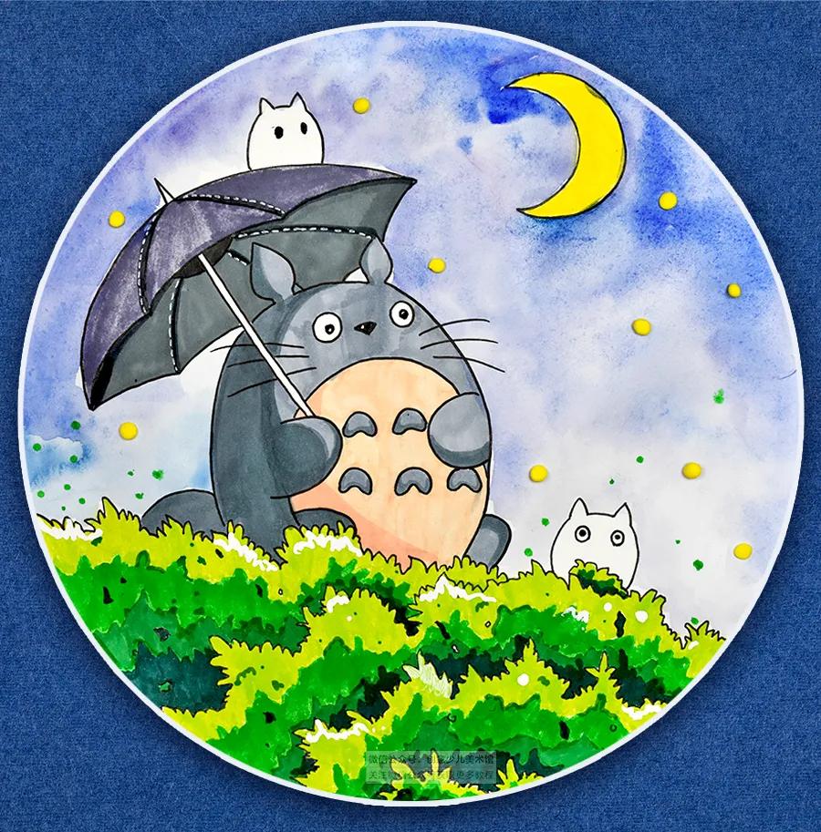 初级动漫儿童画教程,动漫人物画画教程龙猫