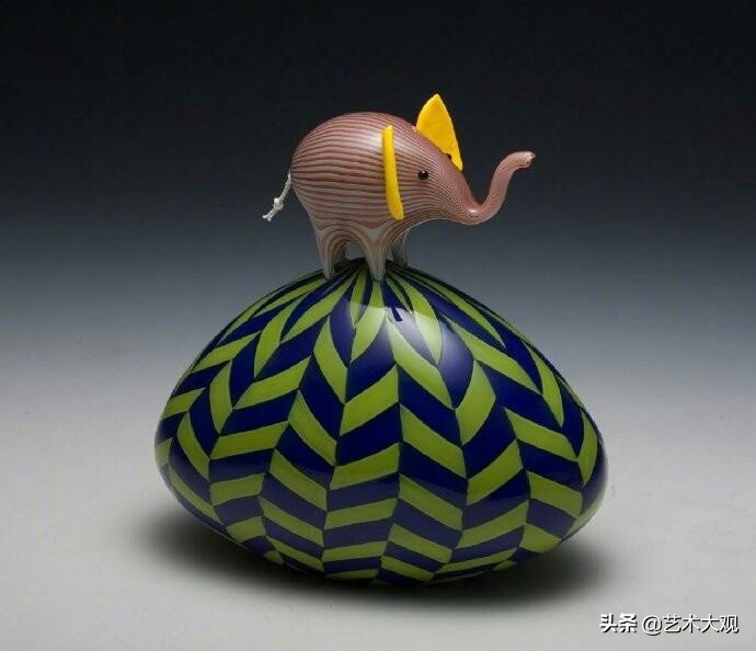 可爱的玻璃动物,艺术玻璃雕塑