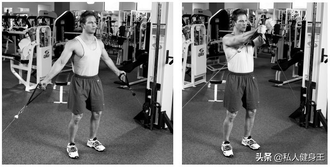 左边圆形胸肌右边方形胸肌,初学者胸肌锻炼方法图解