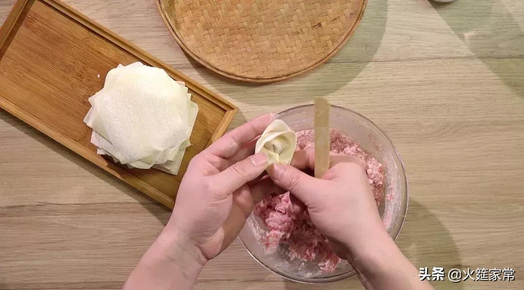 火哥抄手馅做法,四川红油云吞的做法