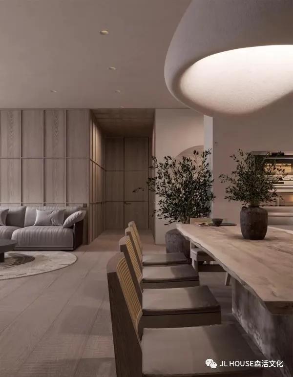 原木极简纯净如诗的极致格调,最有质感原木