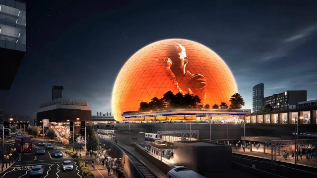 拉斯维加斯巨型球沉浸式体验,地标建筑拉斯维加斯