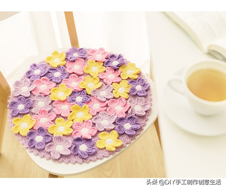 美轮美奂的钩编坐垫,怎样钩编各种坐垫
