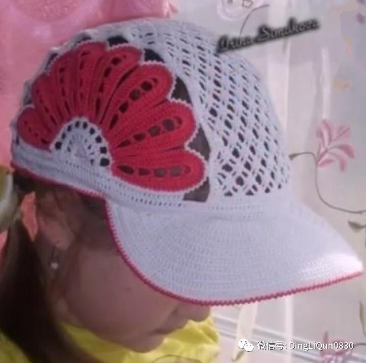 针织作品30款时尚钩花装饰帽子,简单易学又好看的针织帽子