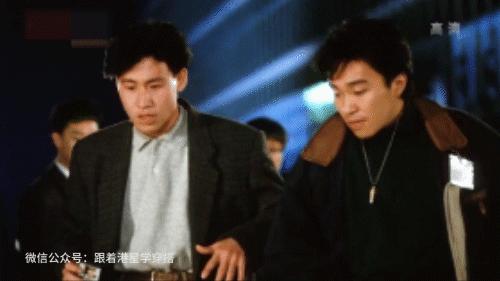 黎明原振侠西装,黎明原振侠穿搭黑皮衣