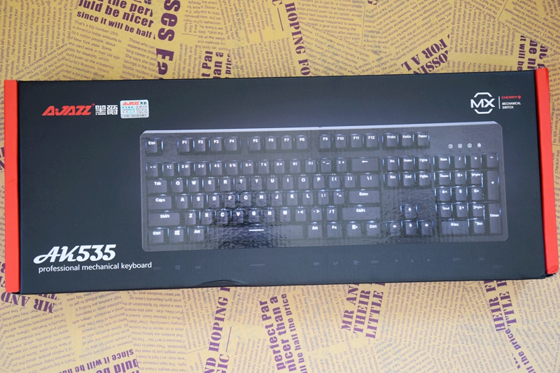 AJAZZ黑爵AK535机械键盘,原厂樱桃轴,299元体验还不错