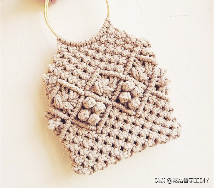 好看的毛线编织小包包,春天里的小包包