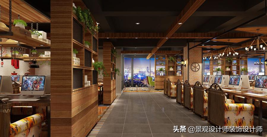 网咖设计效果图,网咖设计图哪找
