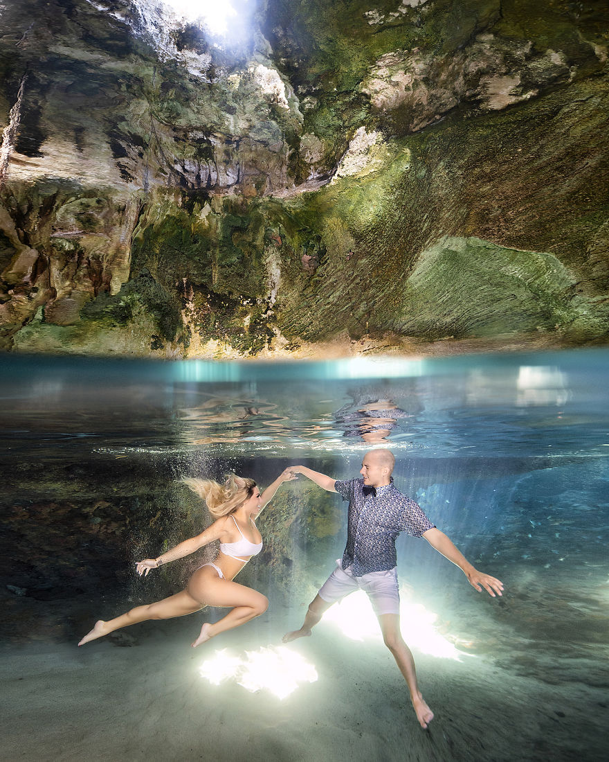 国外夫妻浪漫的爱情婚纱照,带你看看异国的风景