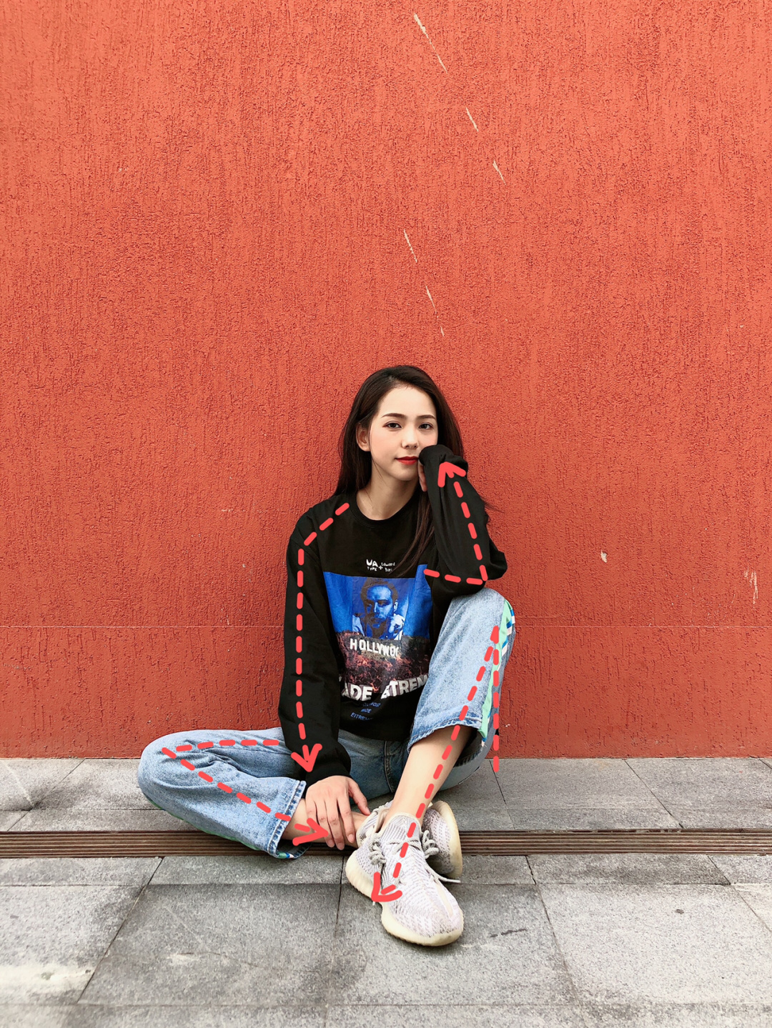 女生工作坐姿拍照pose大全,怎么摆pose显腿长