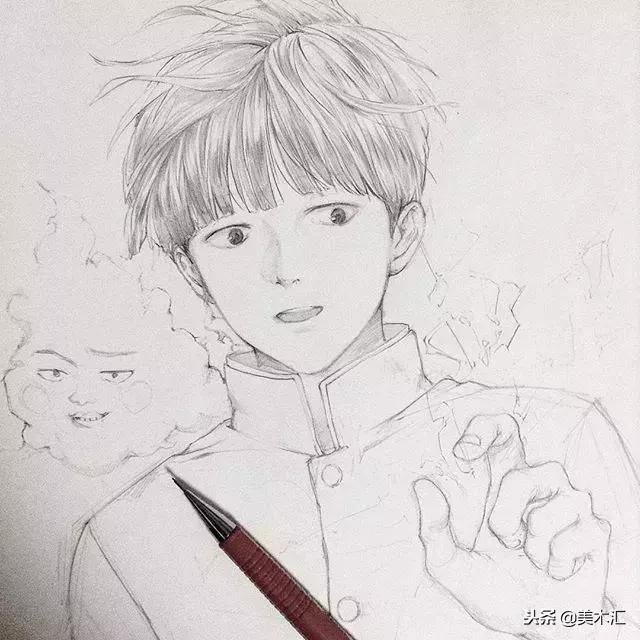 线条感十足的动漫人物,线条感很强的人物素描