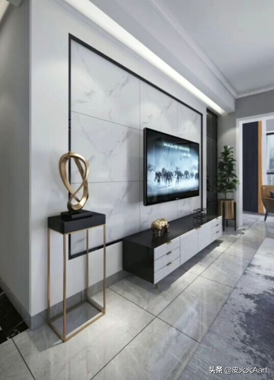 没有豪华的装修却有很美的背景墙,复式背景墙怎么装修才高档