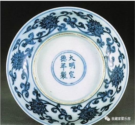 中国元明青花瓷器图鉴,明晚期青花瓷器图片