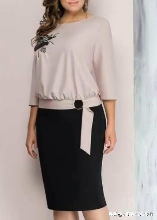 布艺背心套裙,妈妈装40-50岁洋气时髦新款套裙