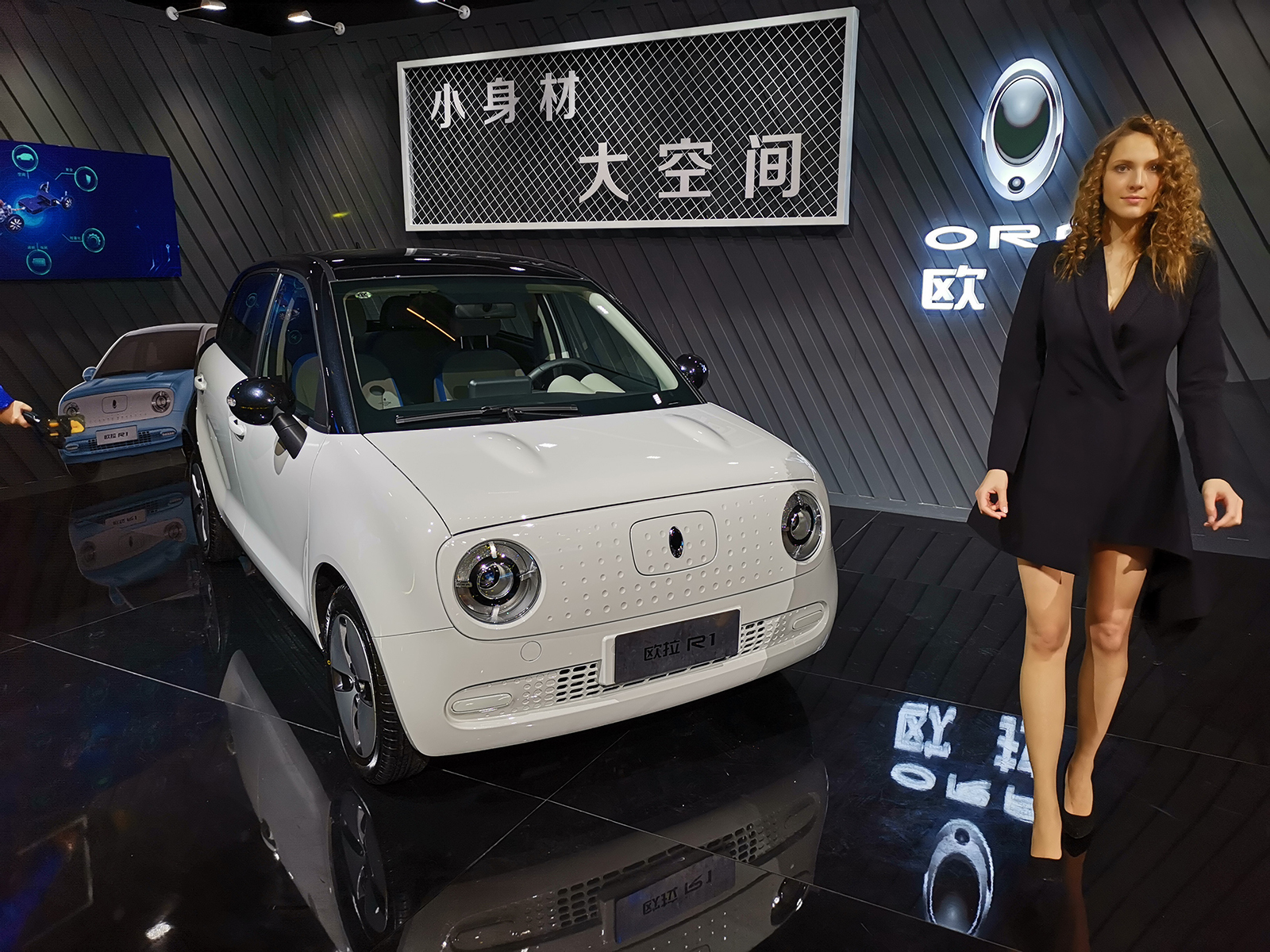 欧拉r1新车型申报图曝光续航提升,500km续航的小电动汽车