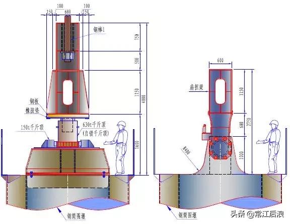 简易桥梁设计图纸大全,桥梁设计简图配上说明性文字