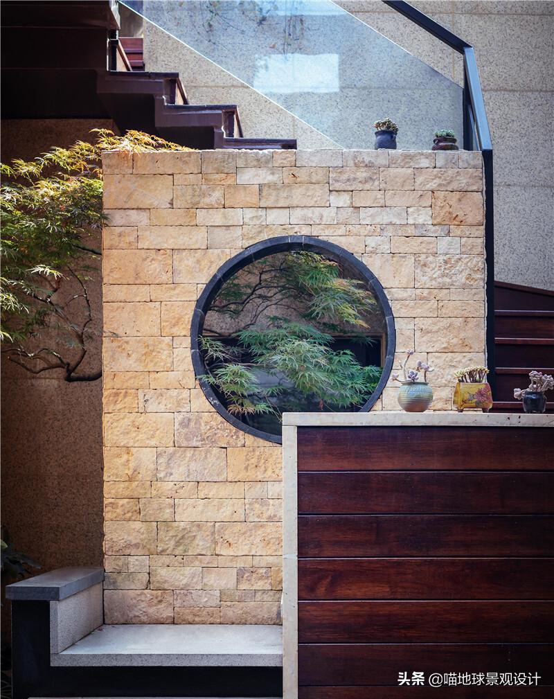 景墙圆形造型价格,简洁欧式庭院景观墙设计