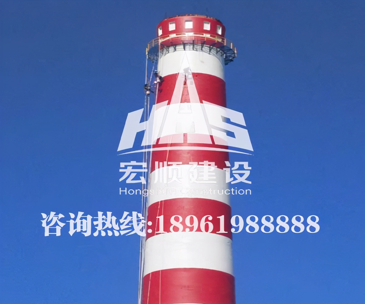 砖烟囱内壁维修防腐,烟囱内壁维修